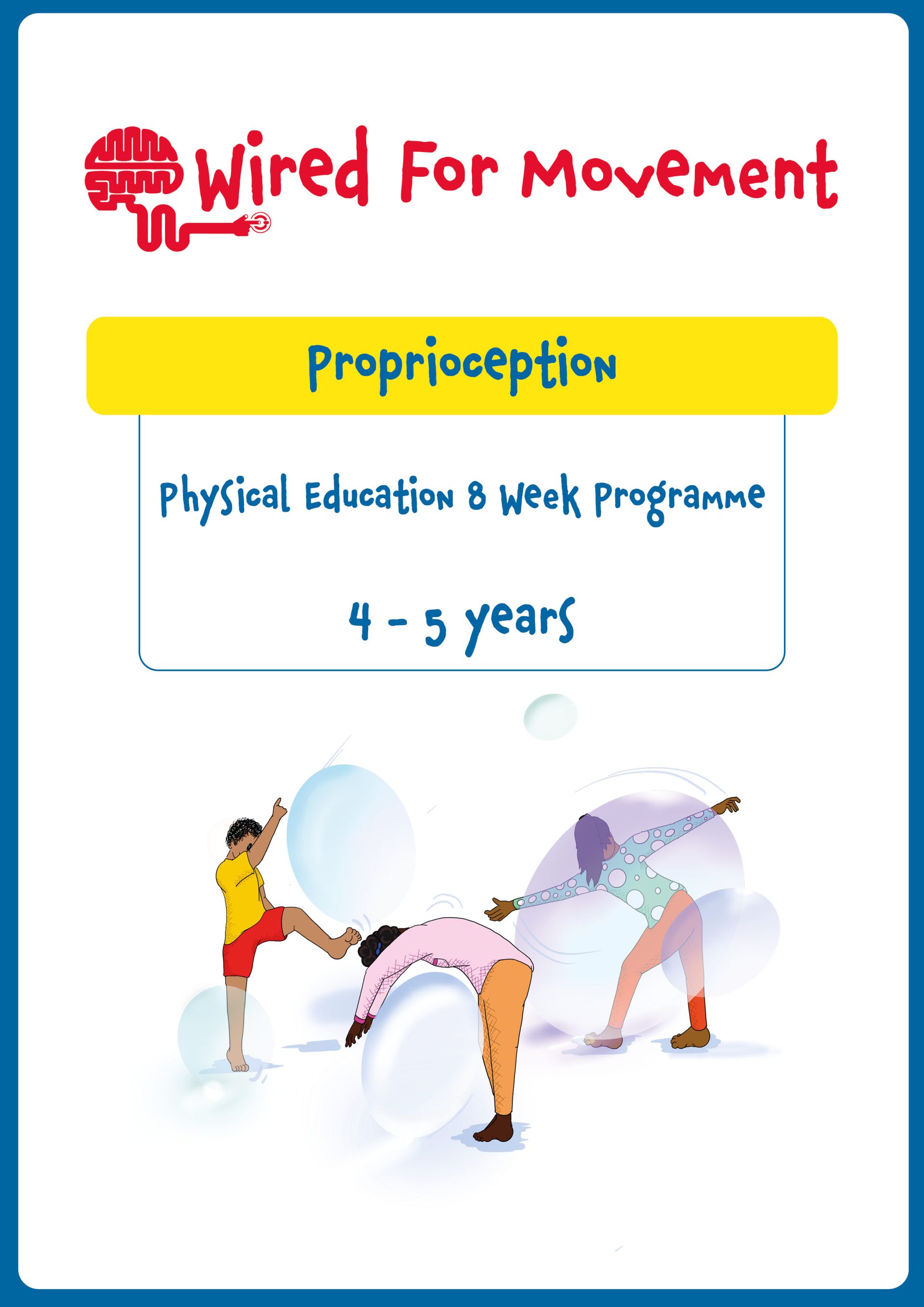 Proprioception PE Lesson Plan 4-5 years